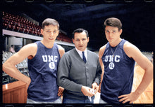 Load image into Gallery viewer, Dean Smith with stars of his early years- Bob Lewis and Larry Miller